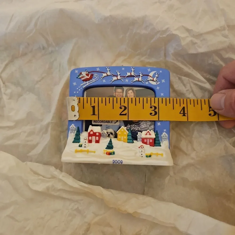 Hallmark Keepsake Recordable Christmas Village Photo Frame
